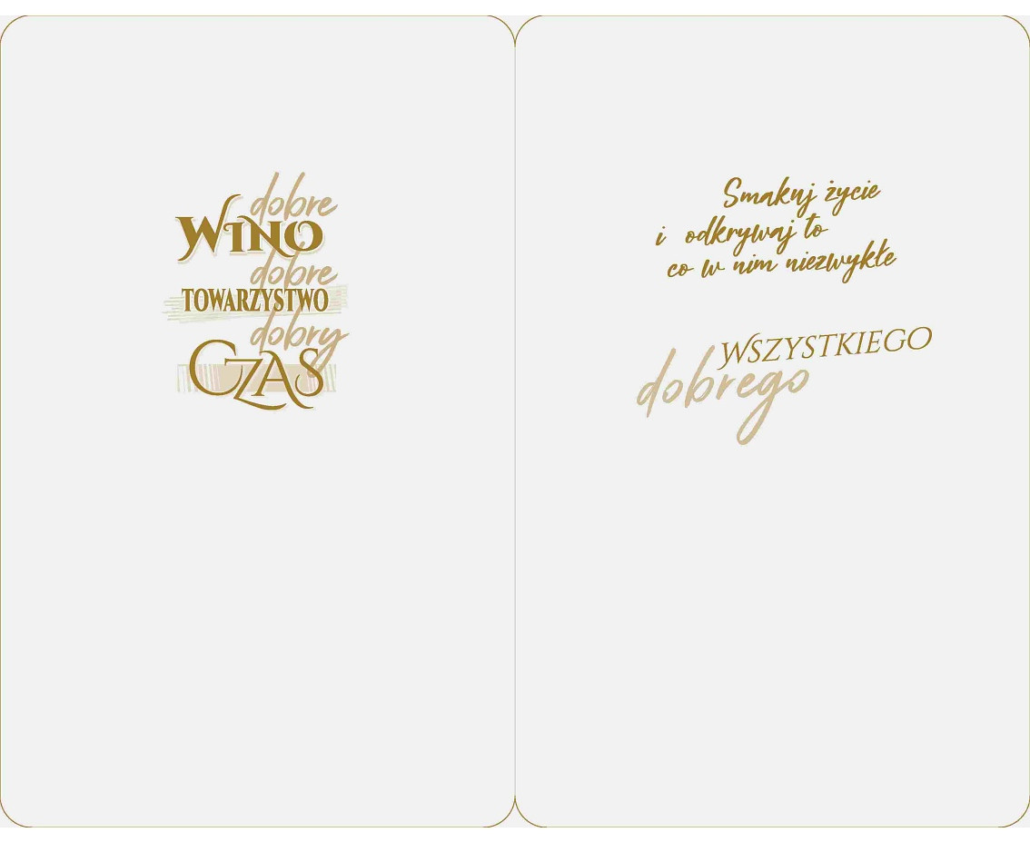General greeting card, Bottle of wine, 13x20,5 cm